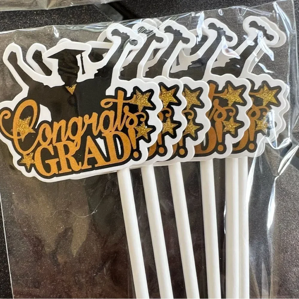 Graduation Cupcake Toppers set of 54